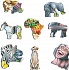 Пазл Счастливые животные Африки 43 элемента  - миниатюра №2